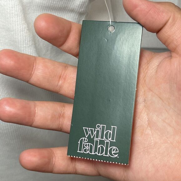 NWT Wild Fable Ribbed Tank Top White Sleeveless Basic Women’s Size 1X Plus - Picture 6 of 14